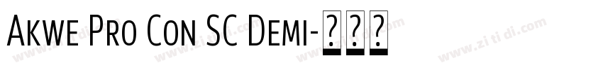 Akwe Pro Con SC Demi字体转换